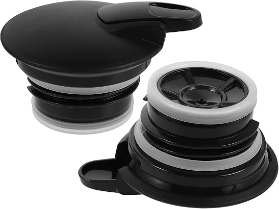 Operitacx Replacement Lid and for 2pcs Huaya Hk1500 Hk-2000 Coffee Thermal Carafe, Black Handle Kettle Top Cover, Electric Kettle Sealing Lid for Water Jug Tea Pot