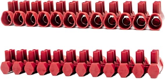 RASMACOR | Pack 2 Connection strip 35mm² for cables with protective cover | New format 12 poles | Connection terminal | Electrical cable connection | Tekox Pro 35mm²