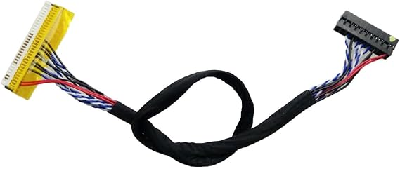 26cm LVDS CABLE FIX-30P 30Pin 1ch 6 bit for 14.1" 15.4" 15.6" 1280x800 1366x768 LCD Screen Display