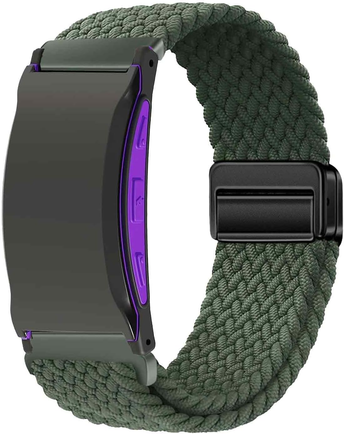 Replacement Braided Strap Compatible with Pavlok Shock Clock 3 Band, Adjustable & Breathable Woven Nylon 22mm Bands