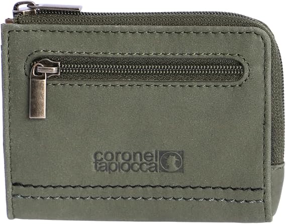 Coronel Tapioca – Men's Leather Wallets – Men's Wallet with Purse – Casual Men's Card Holder Wallet Large Capacity