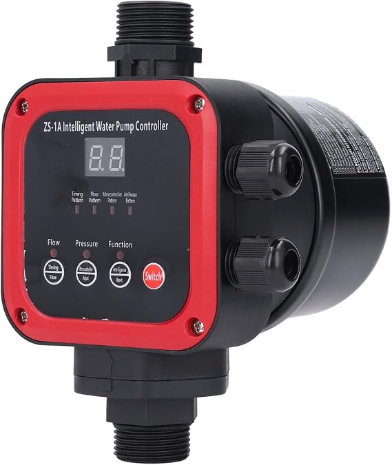 2.2KW Smart Controller, 5 Modes 10Bar Pressure Controller Automatic Pump Control Pressure Switch Multifunctional Pump Controller for Home, Garden, Industrial