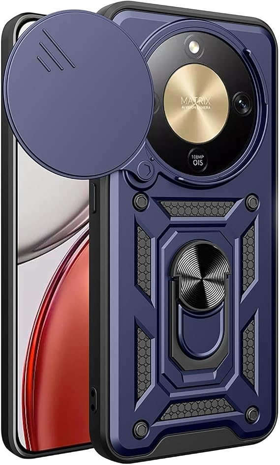 Microsonic Honor Magic 8 Lite için Kılıf Impact Resistant Lacivert [Honor Magic 8 Lite ile Uyumlu Kılıf - Lacivert]