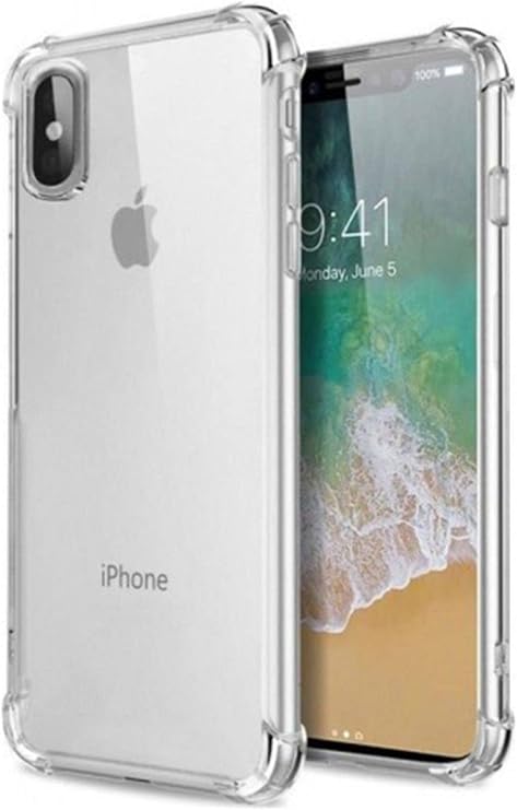 KZY Contact iPhone Xs Max Compatible with Cover Transparent Airbag Antishock Corner Protected Silicone Case