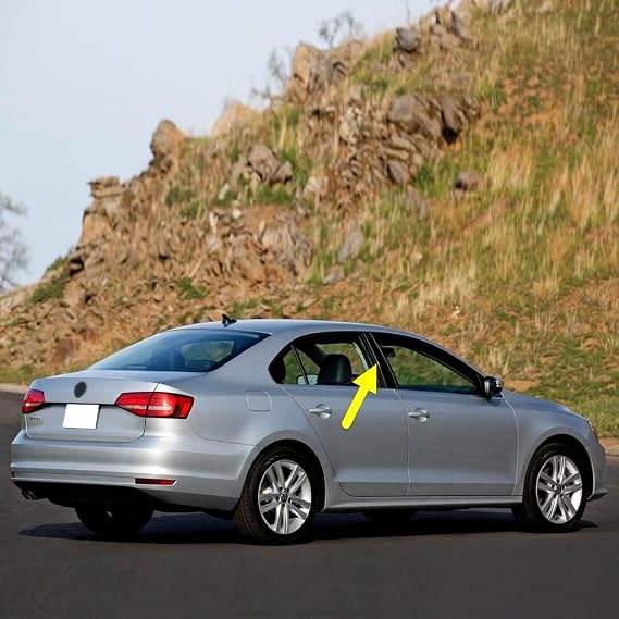 Sağ Kapı Orta B Direği Kaplaması Siyah VW Jetta ile uyumlu 2015-2018 5C6853290