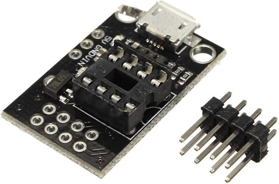 5Pcs Pluggable Development Board Programming Editor Micro USB Power Connector for ATtiny13A / ATtiny25 / ATtiny45 / ATtiny85