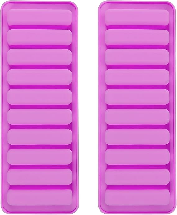Long Strip Silicone Mold 2-10 Cavity Finger Chocolate Mold Rectangle Cereal Chocolate Bar Cookie Mold Non-Stick Ice Cube Tray Homemade Baking Tools
