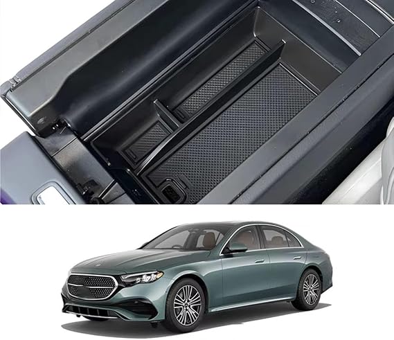 Fit for Mercedes Benz E Class 2024 2025,Armrest Storage Box,Center Console Tray Accessories,Organizer Case Center Console,Armrest Box Tray Center Console,Car Supplies
