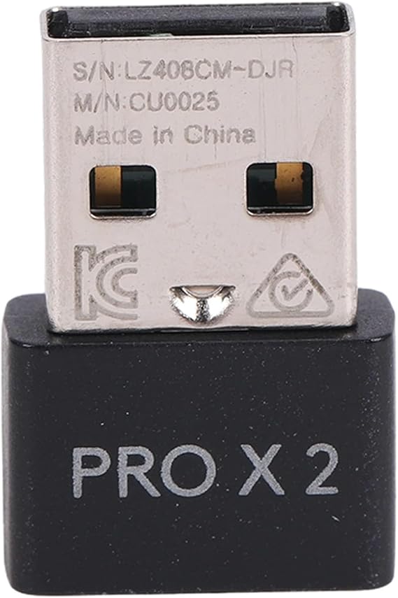 USB Dongle Mouse Receiver Adapter, 2000Hz Polling Rate Wireless Technology with Optimized Antenna Design, Replacement for Logitech G PRO X SUPERLIGHT 2 Gaming Mouse