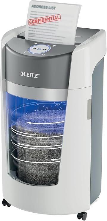 Leitz IQ OptiMax Office Micro Cutting Document Disposal Machine P5 35L