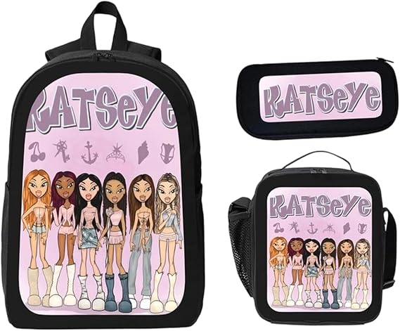 3 Pcs KATSEYE Merch, Backpack with Shoulder Bag & Pencil Case