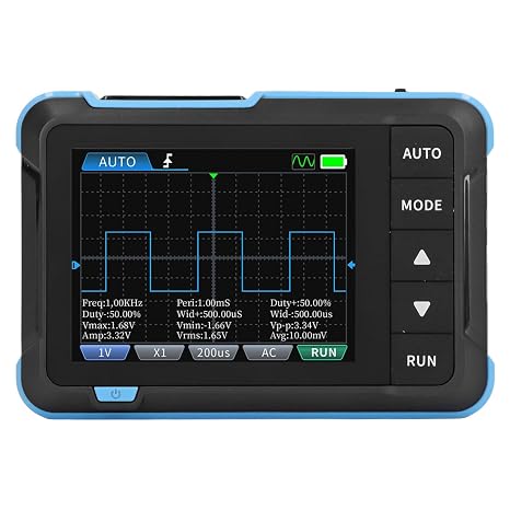 Handheld Mini Oscilloscope, Digital Portable Oscilloscope with 5MS/s Sampling Rate for Automotive and Electronics Repair