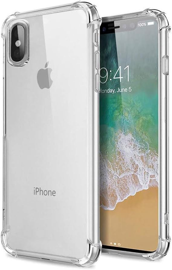 Microsonic Shock-Absorbing için Kılıf Apple iPhone XS Max (6.5'') Şeffaf [iPhone XS Max ile Uyumlu Kılıf - Şeffaf]