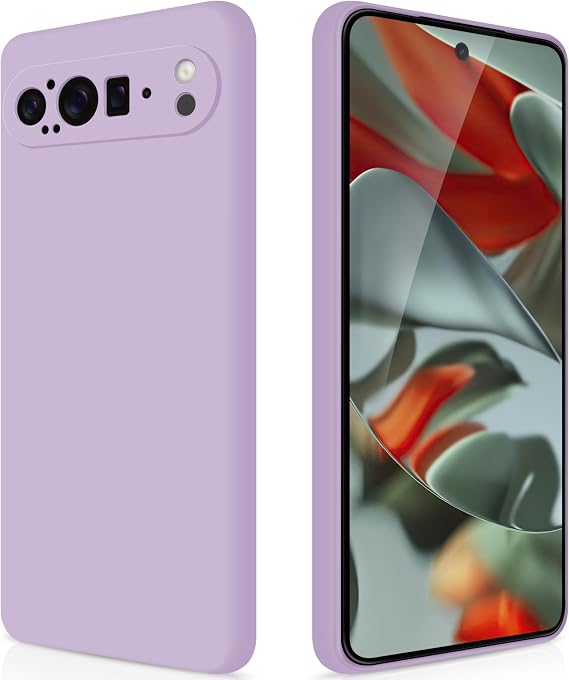 GiiYoon ケース Google Pixel 9 Pro XL 対応 パープル