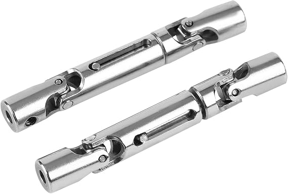 ZJchao 2 Pcs Upgrade Accessories Metal Drive Shaft for WPL 1/16 Scale RC Military Truck, with Fine Workmanship, Suitable for WPL B-14 B14K B-24 B24K B-16 B16K C-14 C14K C-24 C24K B-36