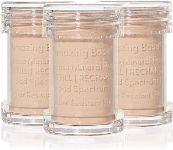 JANE IREDALE Amazing Base Refillable Brush - Amber - 3-Piece Refill