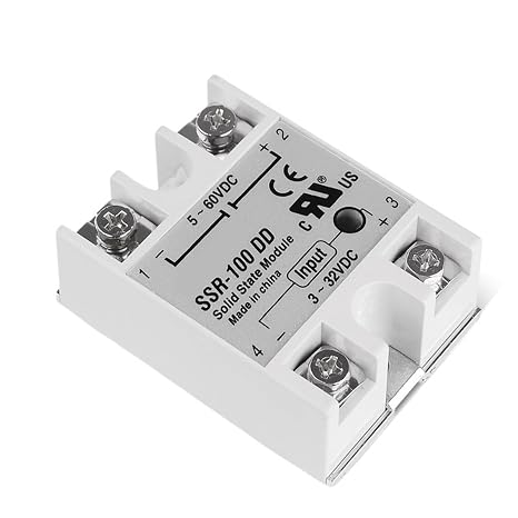 SINOTIMER SSR100A 3-32V 12V DC TO 5-60V DC Load SSR-100DD SSR 100DD Solid State Module Relay DC-DC Single Phase 1Pcs