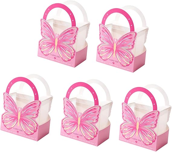 FOLODA Florist Presentation Pack Set of 5 with Butterfly Panel, B