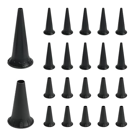 200 Pieces Plastic Otoscope Cover Disposable Ear Specula Otoscope Cover Universal Otoscope Specula Tips,2 Pack of 100 2.75/4.25mm Otoscope Replacement Tips for Adults