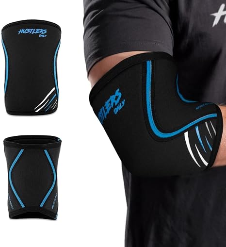 Hustlers Only 7mm Elbow Sleeves for Weightlifting & Power Lifting - XS