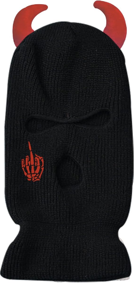 IMSWW 3-Hole Ski Mask Woolen Knitted Hat Outdoor Cycling Windproof Mask Balaclava Motorcycle Windproof Mask