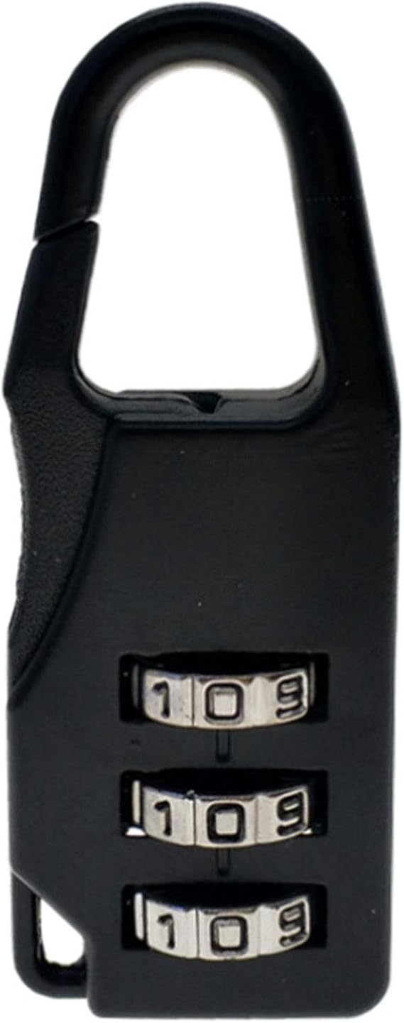 3 Dial Digit Number Code Password Combination Padlock Travel Security Safe Lock for Bag Suitcase Easy to Reset Durable