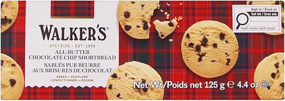 Walkers Shortbread Chocolate Chip, 4.4-Ounce (Pack Of 4)