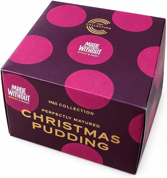 M&S Made Without Wheat & Dairy Christmas Pudding 6 Months Matured 454g- Serves 4