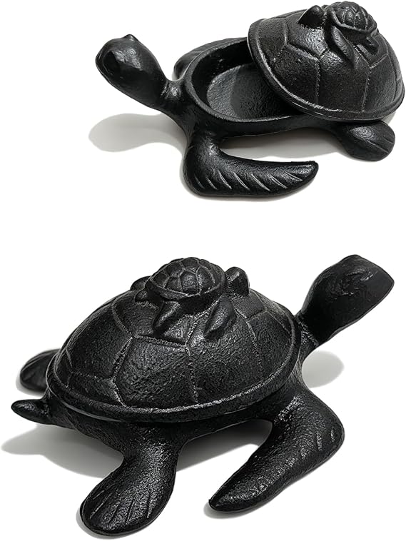 Ionela Large Turtle Key hiders Outside Garden Hide a Key, Antique Rust
