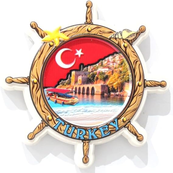 3D Resin Colourful Fridge Magnets Kitchen Decor (Turkey)