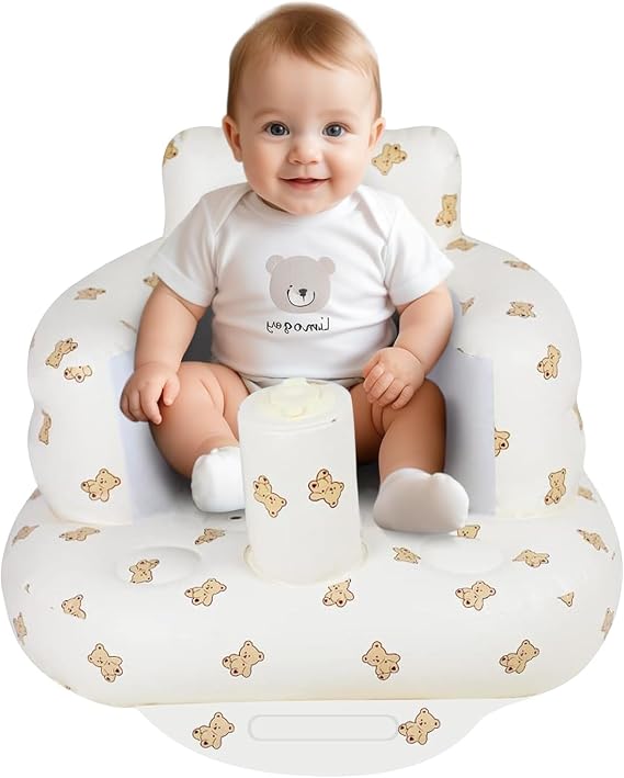 AirSwim Inflatable Baby Seat, Inflatable Baby Chair with Built-in Pump