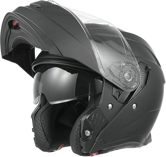 MY Modular Motorcycle Helmet 935, ECE 22.06 Approved with Double Visors for Men and Women