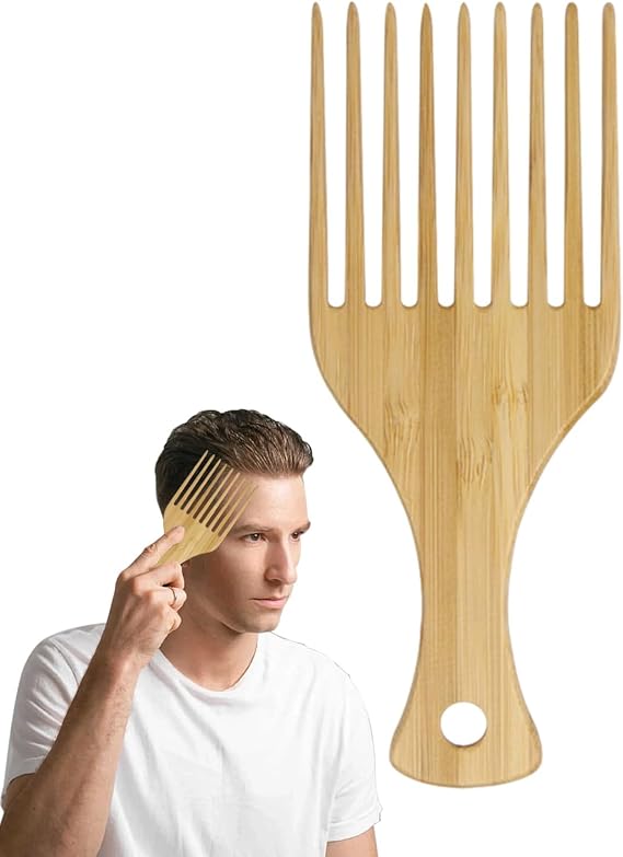 Wide Tooth Comb Men Organic Wooden