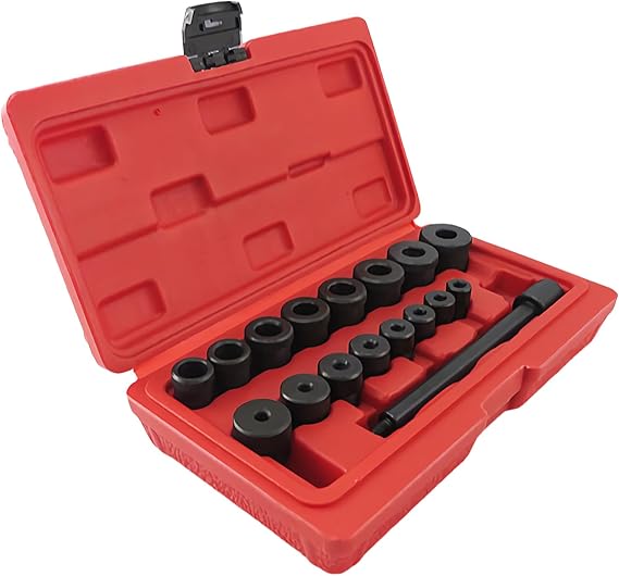 Alignment Tool, 17-Pieces Heavy Duty Car Alignment Tool Kit, Automotive Equipment for Maintenance Mechanic Adjustment Resurfacing Repair
