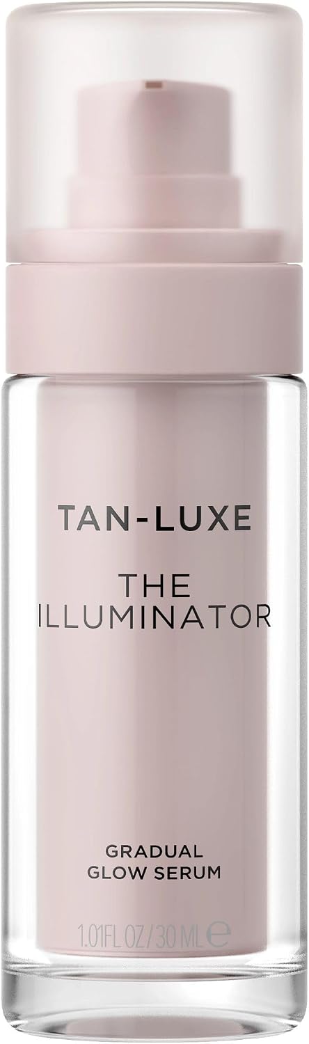 Tan-Luxe The Illuminator Overnight Tanning Serum, Natural Looking Tan with Hydrating Hyaluronic Acid, Streak Free Even Finish, Nourishing Moringa Seed Oil, Antioxidant Leaf Extract, 30 ml Bottle