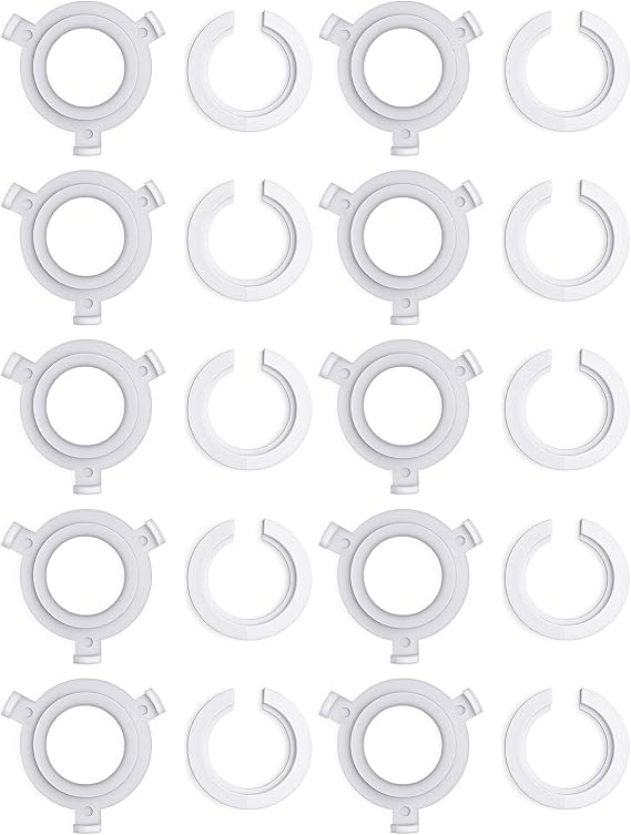 20 Pcs E27 to E14 Lampshade Reducer Rings,E27 to E14 Lamp Shade ReducerRing