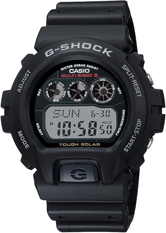 Casio G-Shock GW6900-1 Tough Solar Men's Sports Watch, Black, No Size, Military