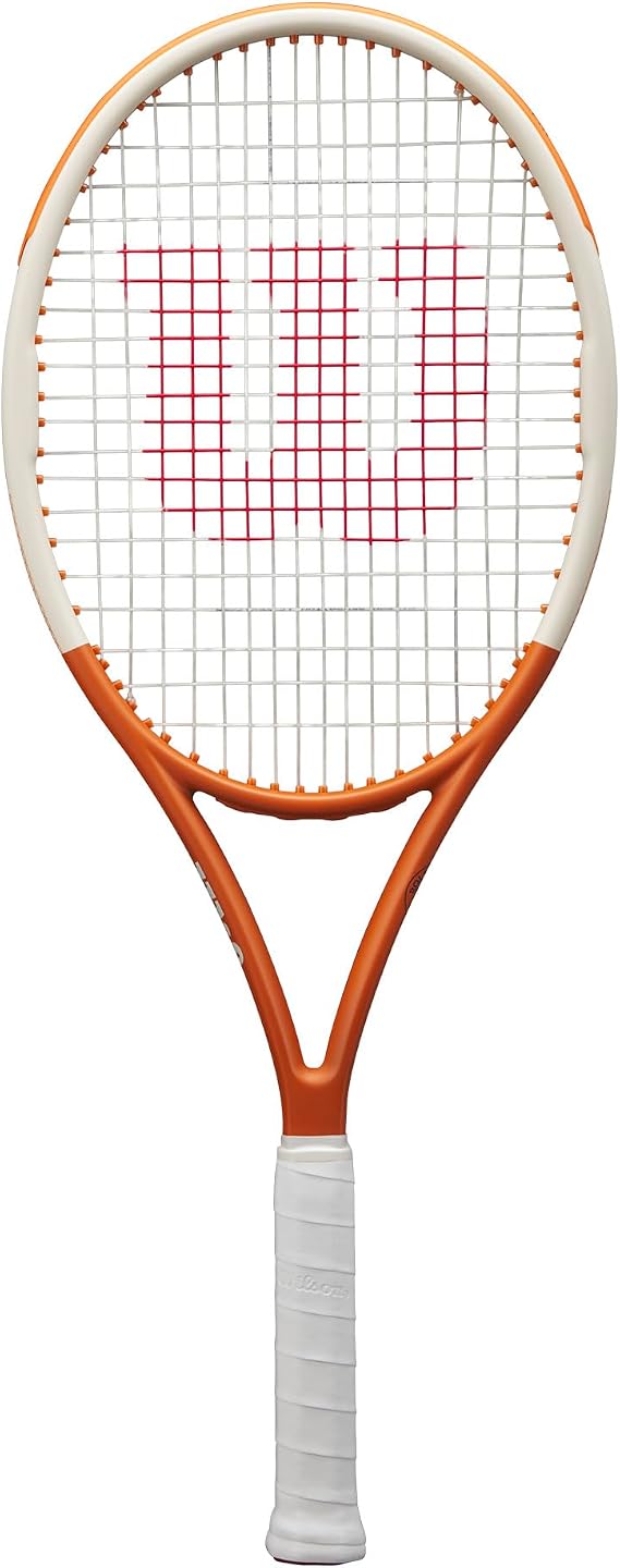 Wilson Roland-Garros Team 102 Tennis Racket, Features an Ultra-Light Frame for Superb Manoeuvrability and Boosted Power, Achieve Increased Reach and Stable Torsion, Colour: Navy/White, Size: