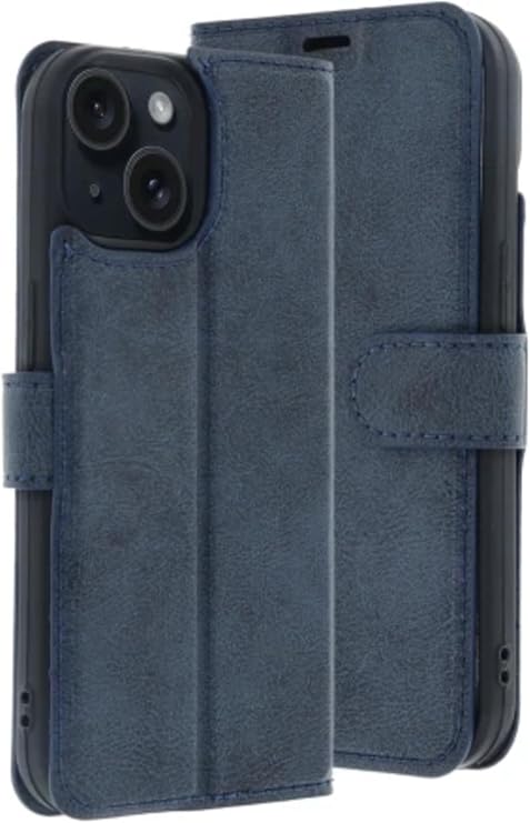 SİDE EYE - Apple iPhone 15 ile uyumlu Venz Core Kapaklı Kılıf - Lacivert