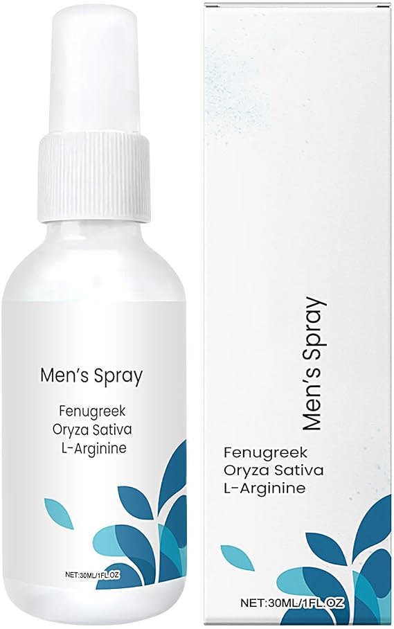 Men Energizing Spray, Non Greasy Vitality Mist, 2cm Energy Boost Enhancement Spray 30ml for Balance Energy Support Daily Personal Care Use, Feel Formula