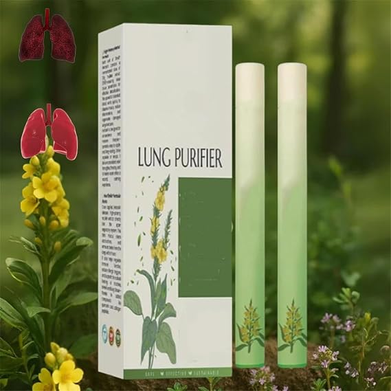Herbaair Mullein Lung Purifier,Mullein Leaf Extract for Lungs Cleanse,Herbal Diffuser Pen,Puffiair Herbal Lungs Cleanse Inhaler,Mullein Inhaler for Lung Cleansing and Breathing Support (2 Pcs)