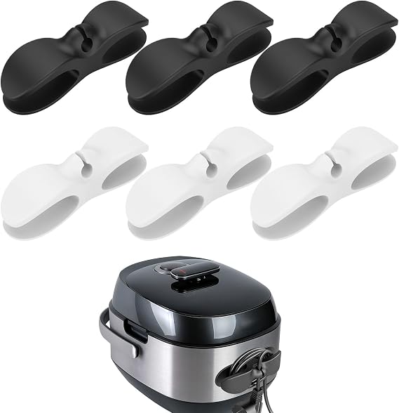 Cord Organiser for Kitchen Appliances，6pcs Set Kitchen-Specific Cable Buddy，Appliance Cord Organiser for Suitable for Juicers, Blenders, Toasters, Coffee Makers, Air Fryers, And Other Kitchen Applianc