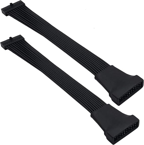 Small USB 3.0 19/20 Pin Internal Header Cable for Motherboard 4.7 Inches