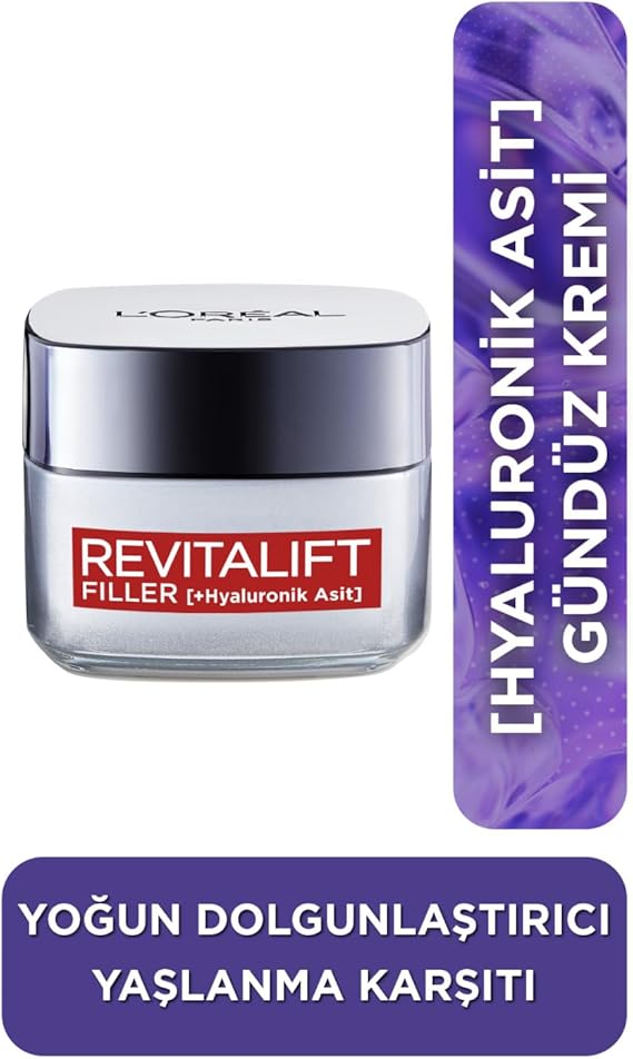 L'Oreal Paris Revitalift Filler Yoğun Dolgunlaştırıcı Yaşlanma Karşıtı Gündüz Kremi