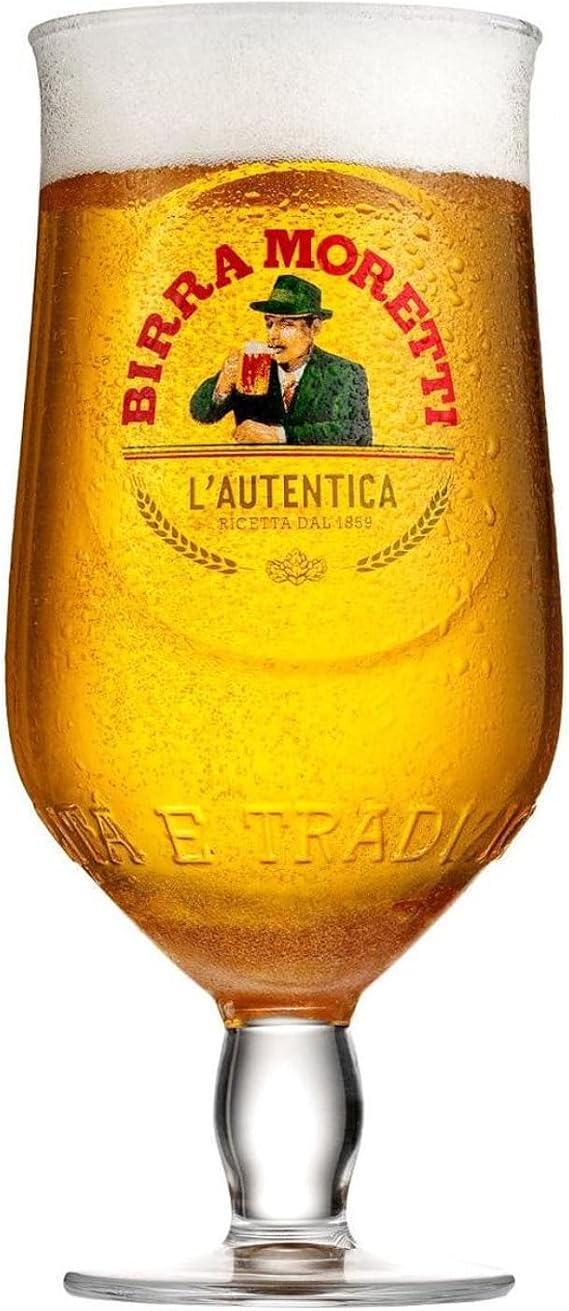 6 x Birra Moretti Pint Glasses