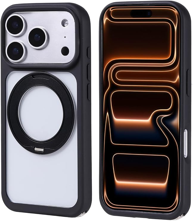CONSTRAIN Apple iPhone 18 Pro Max ve iPhone 17 Pro Max İçin Halka Standlı Mat Yüzeyli Silikon MagSafe İle Uyumlu Telefon Kılıfı Arka Kapak - Beyaz