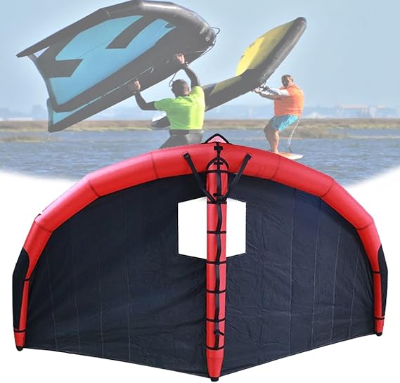 Inflatable Surfing Wing for Kiteboarding - Lightweight Handheld Kite Sail for Wind and Water Sports, Enhanced Foil Wing Experience