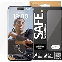 Panzer Glass Safe. Screen Protector iPhone 2023 6.1" PRO Ultra-Wide Fit Ekran berraklık koruma Transparan Apple 1 adet