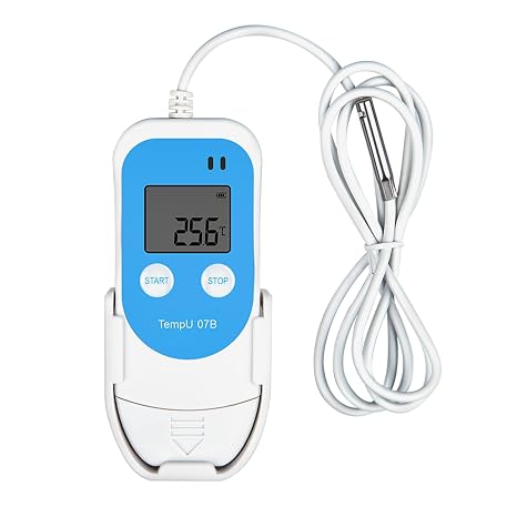 TZONE Temperature Humidity Data Logger with Probe USB Digital Temp Recorder