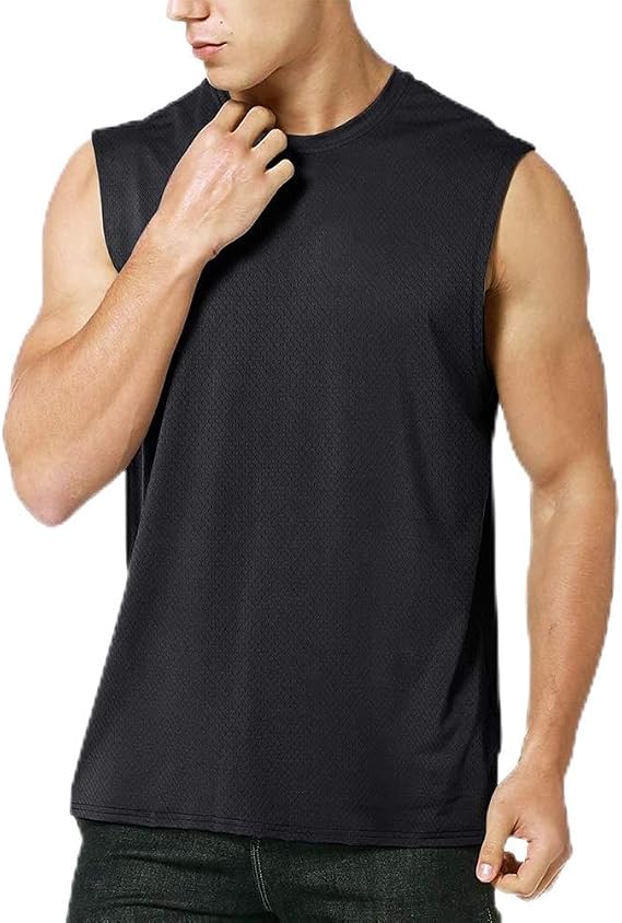 MEETYOO Men’s Compression Tops, Base Layer Shirt Short Sleeve T-Shirt Gym Top for Running Fitness Sport Black
